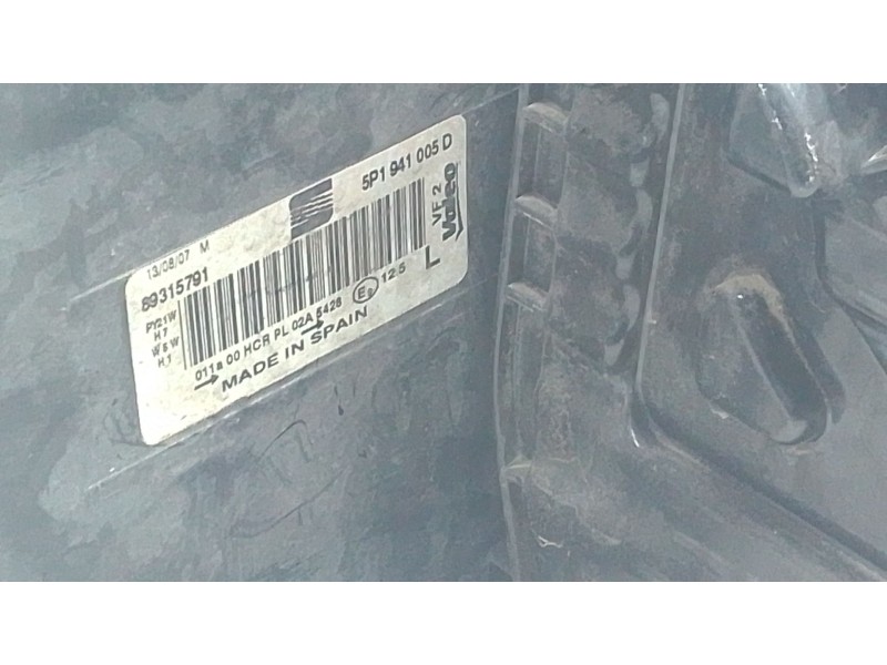 Recambio de faro izquierdo para seat leon (1p1) 1.4 16v referencia OEM IAM   