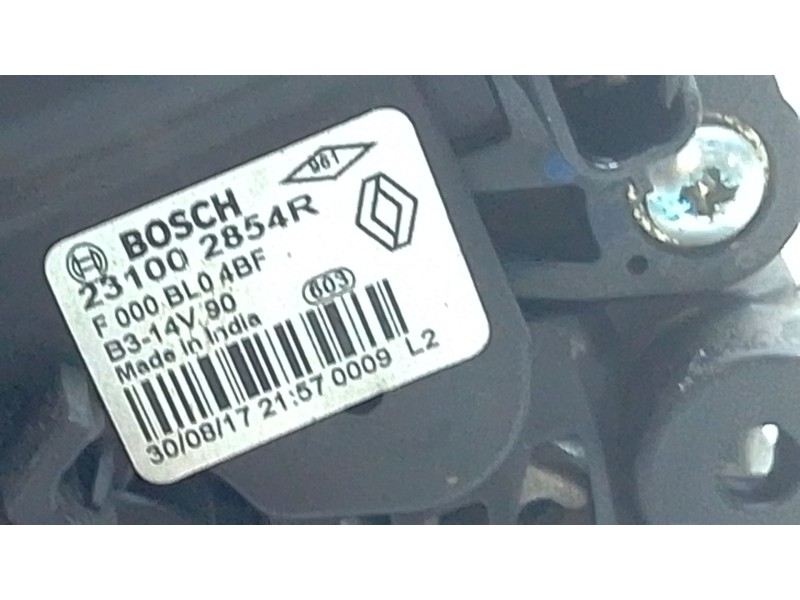 Recambio de alternador para dacia sandero ii (b8_) tce 90 (b8m1, b8ma) referencia OEM IAM 231002854R  
