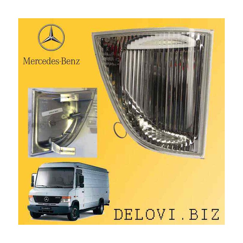 Recambio de piloto delantero izquierdo para mercedes-benz vario (tw2) bm 668 / 670 referencia OEM IAM 6708260040L REFLECTOR DEL 