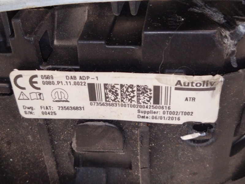 Recambio de airbag delantero izquierdo para fiat doblo cargo (263_) 1.3 d multijet referencia OEM IAM   