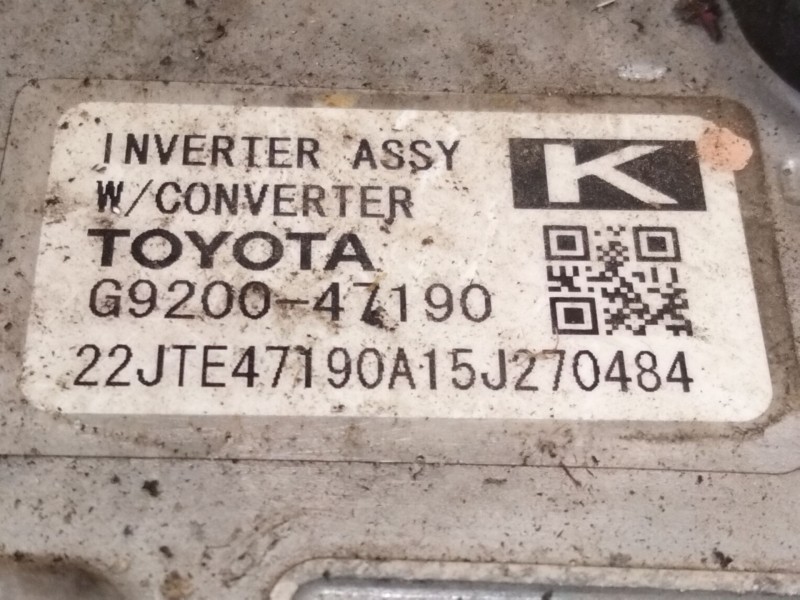 Recambio de inverter converter para toyota auris station wagon (_e18_) 1.8 hybrid (zwe186_) referencia OEM IAM G920047190  