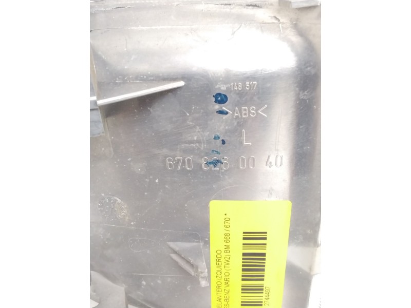 Recambio de piloto delantero izquierdo para mercedes-benz vario (tw2) bm 668 / 670 referencia OEM IAM 6708260040L REFLECTOR DEL 