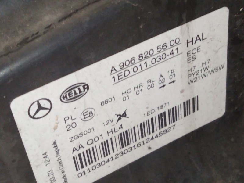 Recambio de faro izquierdo para mercedes-benz sprinter 3-t furgoneta (b906) 214 cdi (906.611, 906.613) referencia OEM IAM A90682