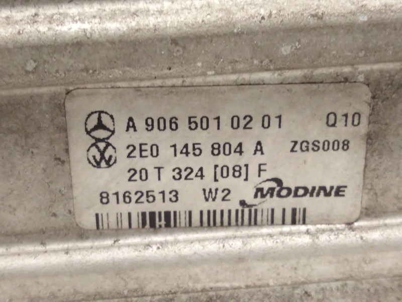 Recambio de intercooler para mercedes-benz sprinter 3-t furgoneta (b906) 214 cdi (906.611, 906.613) referencia OEM IAM A90650102