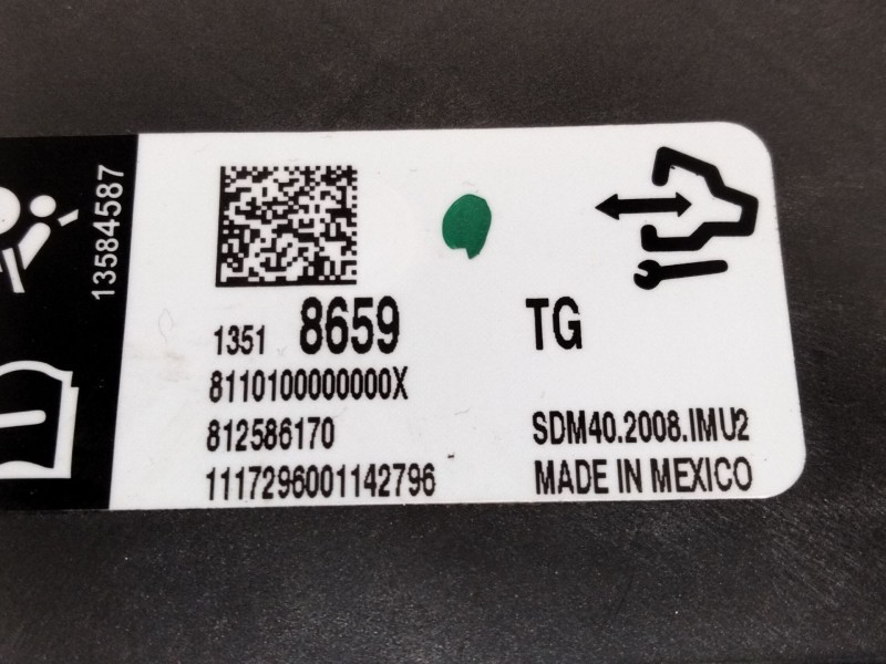 Recambio de centralita airbag para opel insignia b grand sport (z18) 1.5 (68) referencia OEM IAM 13518659  