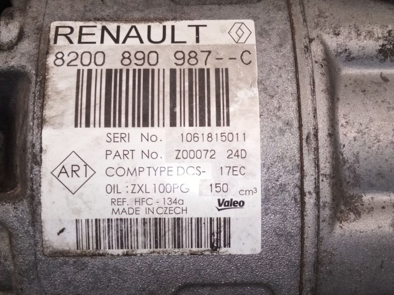 Recambio de compresor aire acondicionado para renault laguna iii (bt0/1) 2.0 dci (bt07, bt0j, bt14, bt1a, bt1s) referencia OEM I