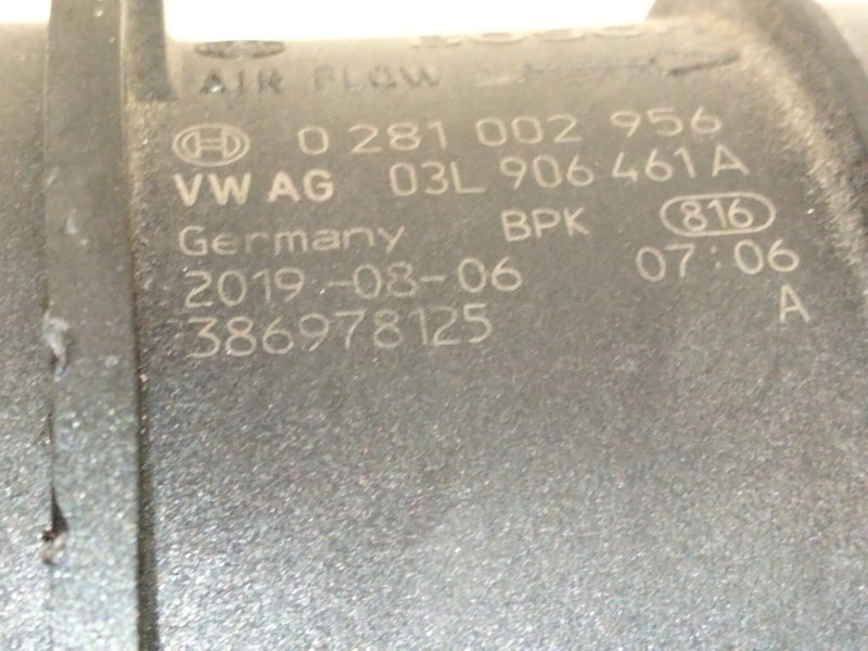 Recambio de caudalimetro para skoda superb iii (3v3) 2.0 tdi referencia OEM IAM 03L906461A 0281002956 386978125