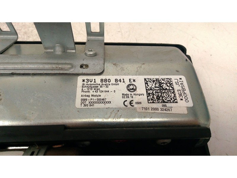 Recambio de airbag de rodilla delantero izquierdo para skoda superb iii (3v3) 2.0 tdi referencia OEM IAM 3V1880841E  