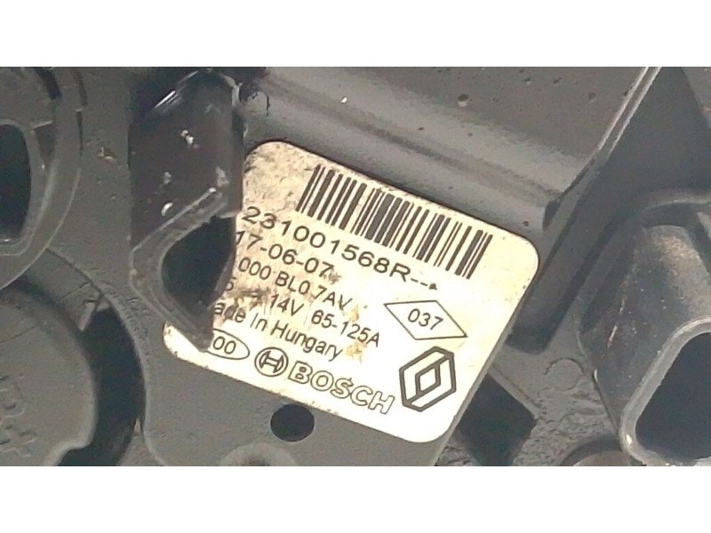Recambio de alternador para dacia dokker monospace (ke_) 1.6 referencia OEM IAM 231001568R  