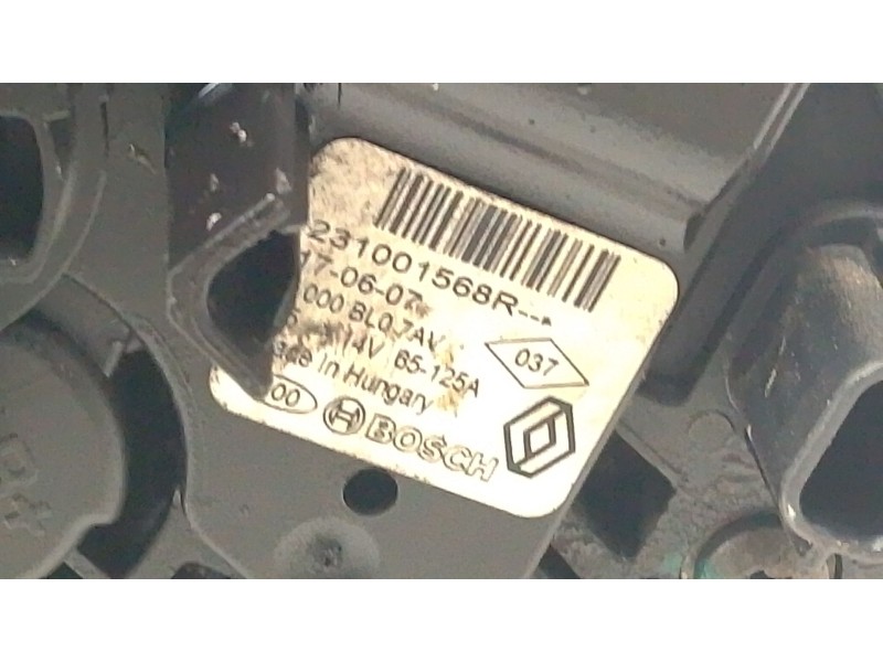 Recambio de alternador para dacia dokker monospace (ke_) 1.6 referencia OEM IAM 231001568R  