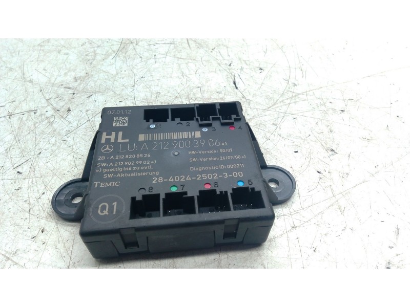 Recambio de modulo control puerta para mercedes-benz clase c t-model (s204) c 220 cdi (204.202) referencia OEM IAM A2129003906  