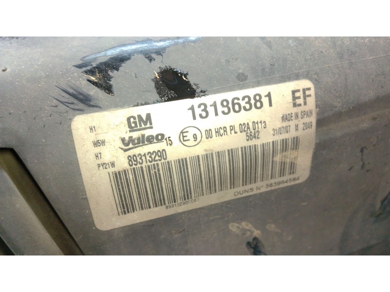 Recambio de faro izquierdo para opel corsa d furgoneta/hatchback (s07) 1.3 cdti (l08) referencia OEM IAM   