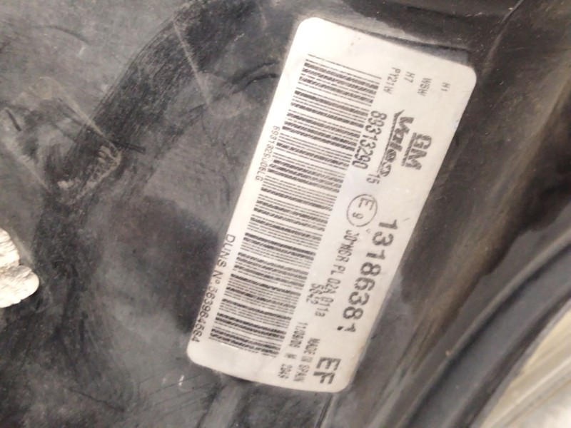 Recambio de faro izquierdo para opel corsa d (s07) 1.6 turbo (l08, l68) referencia OEM IAM 13186381  