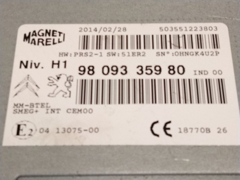 Recambio de sistema audio / radio cd para peugeot 308 ii (lb_, lp_, lw_, lh_, l3_) 1.6 hdi referencia OEM IAM 9809335980  