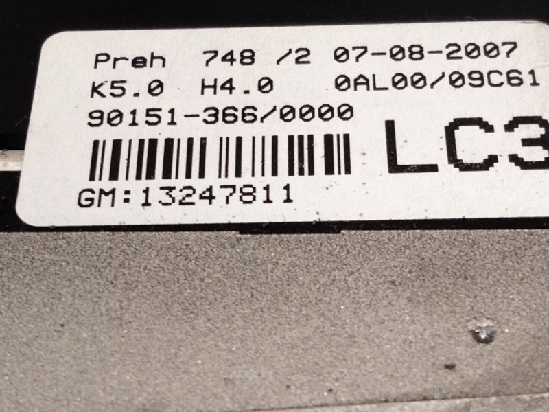 Recambio de mando calefaccion aire acondicionado para opel astra h twintop (a04) 1.6 (l67) referencia OEM IAM 13247811  