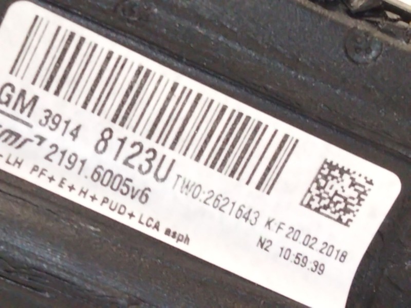 Recambio de retrovisor izquierdo para opel insignia b grand sport (z18) 1.5 (68) referencia OEM IAM 39148123  