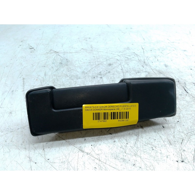 Recambio de maneta exterior derecho puerta lateral corredera para dacia dokker monospace (ke_) 1.6 referencia OEM IAM 806067153R