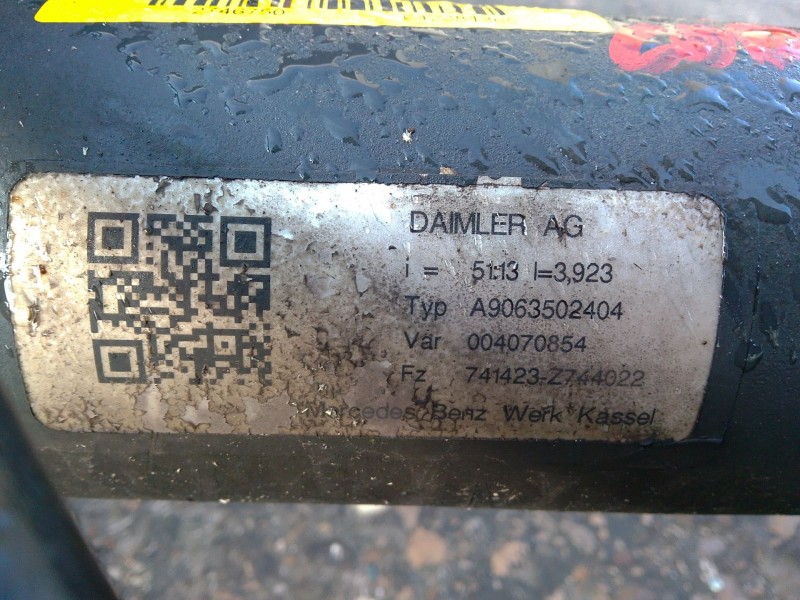 Recambio de puente trasero para mercedes-benz sprinter 3-t furgoneta (b906) 214 cdi (906.611, 906.613) referencia OEM IAM A90635