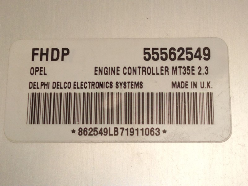 Recambio de centralita motor uce para opel astra h twintop (a04) 1.6 (l67) referencia OEM IAM 55562549 D07006 FHDP