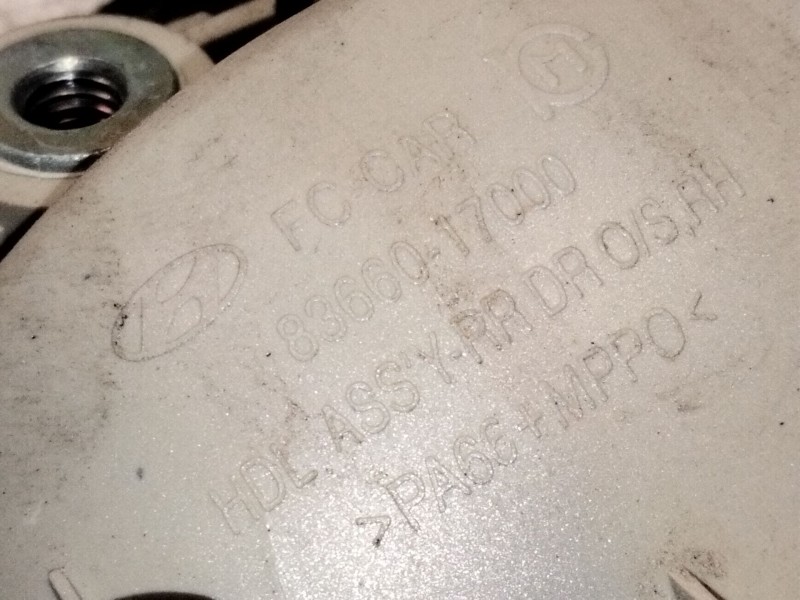 Recambio de maneta exterior trasera derecha para hyundai matrix (fc) 1.5 crdi vgt referencia OEM IAM 8266017000  