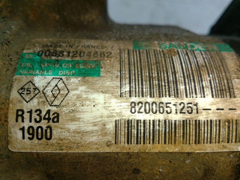 Recambio de compresor aire acondicionado para renault kangoo (kc0/1_) 1.5 dci referencia OEM IAM 8200651251  