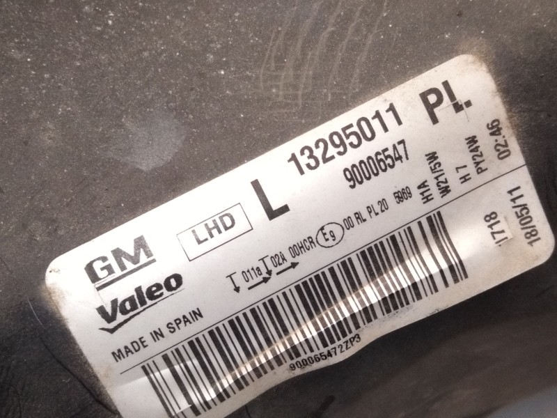 Recambio de faro izquierdo para opel corsa d (s07) 1.2 (l08, l68) referencia OEM IAM 13295011  