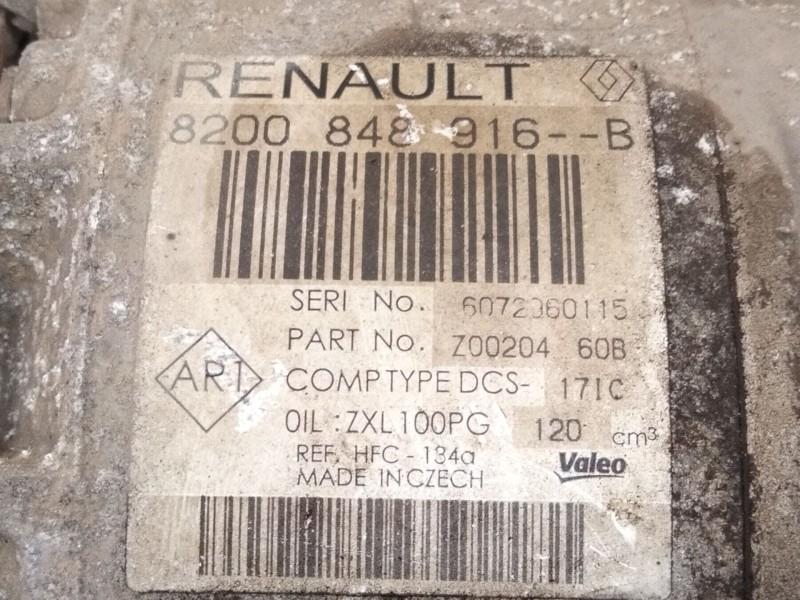 Recambio de compresor aire acondicionado para renault master iii furgoneta (fv) 2.3 dci 125 fwd (fv0c, fv0d, fv0g, fv0h, fv0j, f