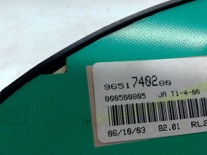 Recambio de cuadro instrumentos para peugeot 206 hatchback (2a/c) 1.4 hdi eco 70 referencia OEM IAM 9651740280  