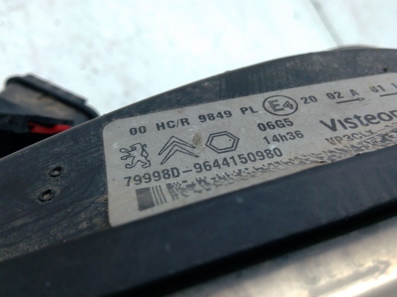 Recambio de faro izquierdo para peugeot partner monospace (5_, g_) 1.9 d referencia OEM IAM 9644150980  