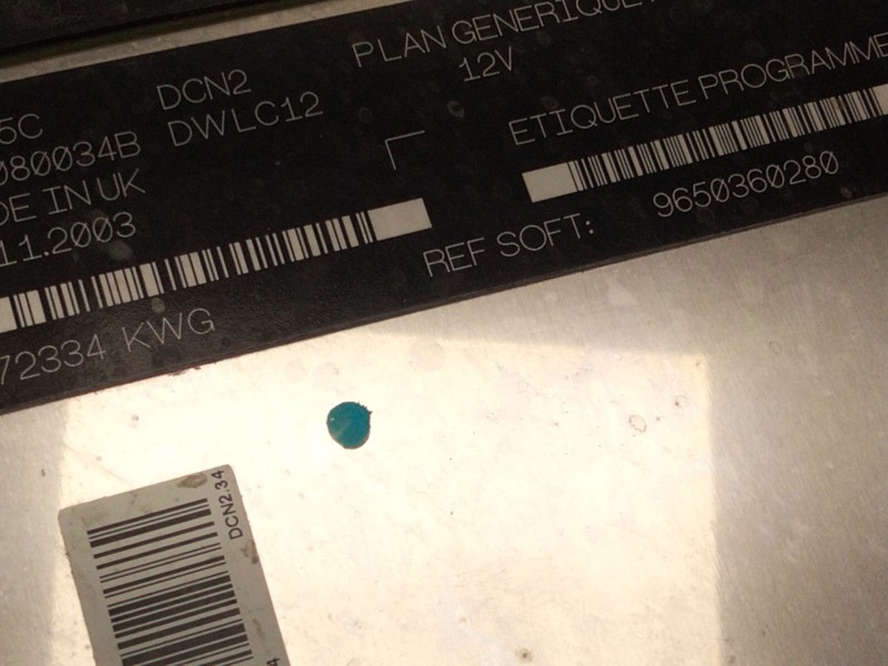 Recambio de centralita motor uce para peugeot partner monospace (5_, g_) 1.9 d referencia OEM IAM 9650360280  