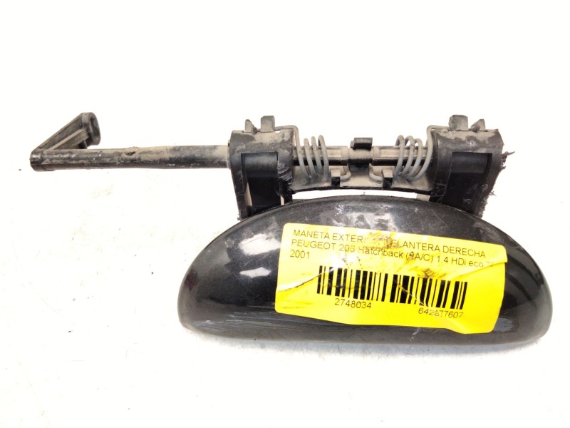 Recambio de maneta exterior delantera derecha para peugeot 206 hatchback (2a/c) 1.4 hdi eco 70 referencia OEM IAM   