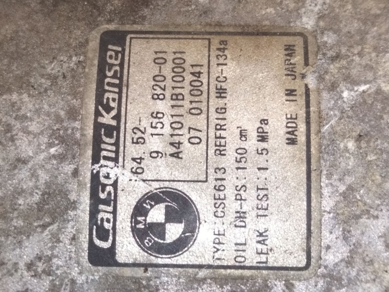 Recambio de compresor aire acondicionado para bmw 1 (e81) 120 i referencia OEM IAM 9156820  