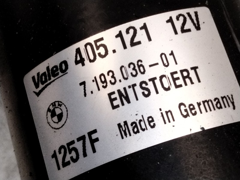 Recambio de motor limpia delantero para bmw 1 (e81) 120 i referencia OEM IAM 7193036  