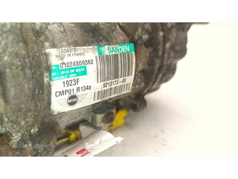 Recambio de compresor aire acondicionado para mini mini countryman (r60) cooper s all4 referencia OEM IAM 01024809362  