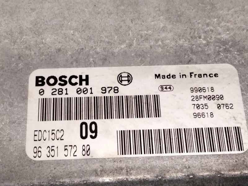 Recambio de centralita motor uce para citroën xantia (x1_, x2_) 1.8 i referencia OEM IAM 9635157280 0281001978 