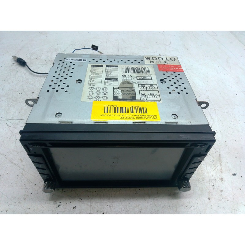 Recambio de sistema audio / radio cd para nissan qashqai i (j10, nj10) 2.0 dci referencia OEM IAM KLE20160304214  