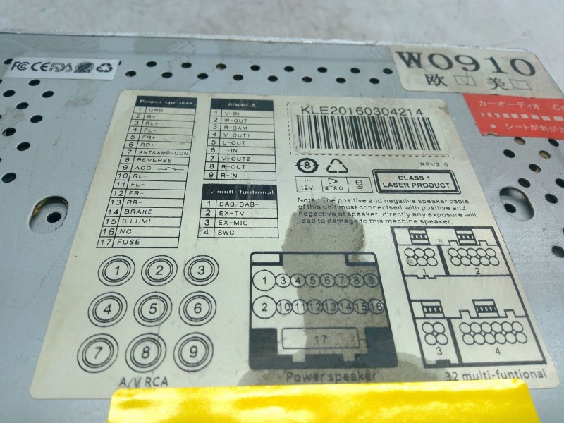 Recambio de sistema audio / radio cd para nissan qashqai i (j10, nj10) 2.0 dci referencia OEM IAM KLE20160304214  