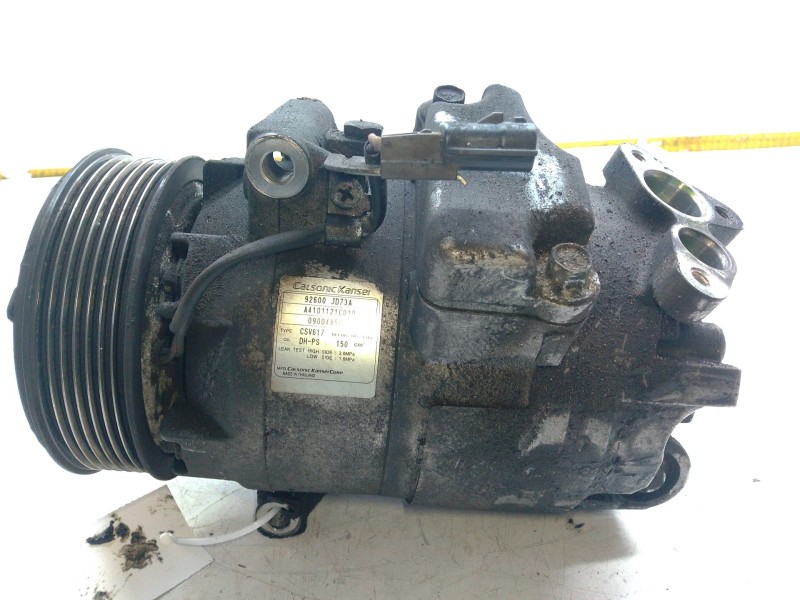 Recambio de compresor aire acondicionado para nissan qashqai i (j10, nj10) 2.0 dci referencia OEM IAM 92600JD73A  