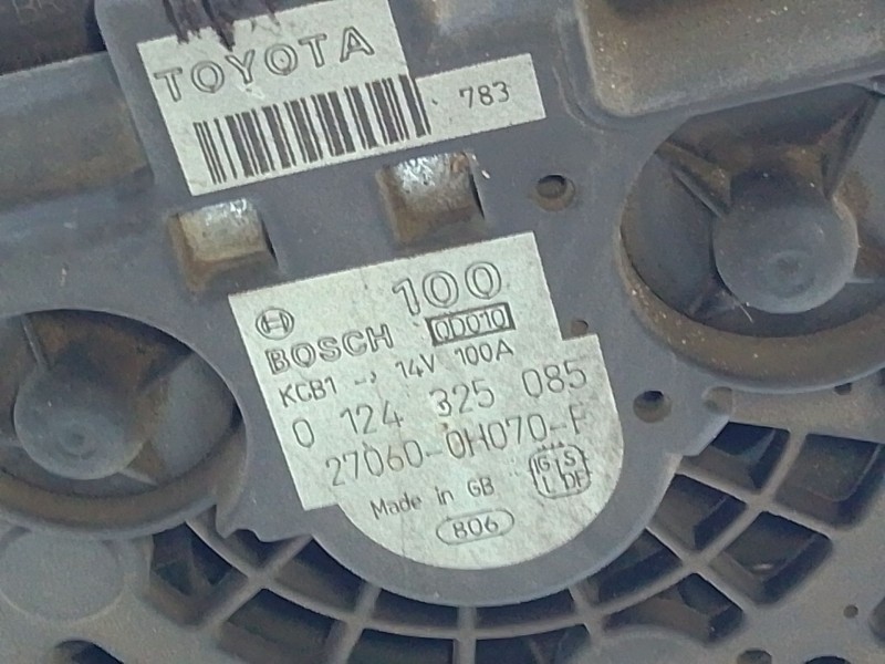 Recambio de alternador para toyota avensis sedán (_t25_) 2.0 (azt250_) referencia OEM IAM 0124325085  
