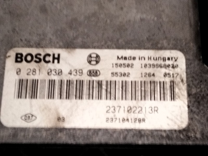 Recambio de centralita motor uce para dacia logan mcv ii 1.5 dci referencia OEM IAM 237102213R 0281030439 237104128R