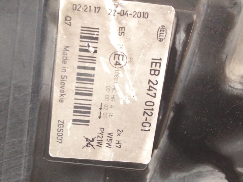 Recambio de faro izquierdo para mercedes-benz sprinter 5-t furgoneta (b906) 515 cdi (906.653, 906.655, 906.657) referencia OEM I