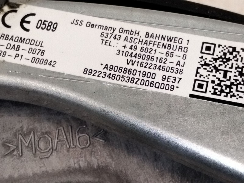 Recambio de airbag delantero izquierdo para mercedes-benz sprinter 5-t furgoneta (b906) 515 cdi (906.653, 906.655, 906.657) refe
