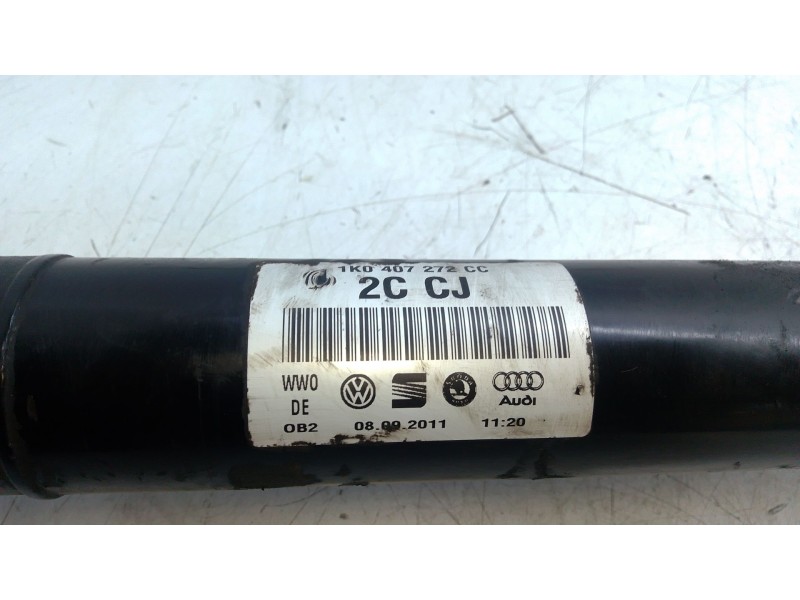 Recambio de transmision delantera derecha para audi a3 sportback (8pa) 1.6 tdi referencia OEM IAM 1K0407272CC  