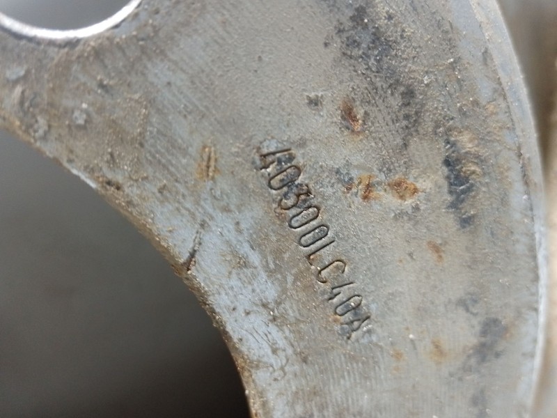 Recambio de llanta hierro para nissan nt500 35.15 referencia OEM IAM 40300LC40A  