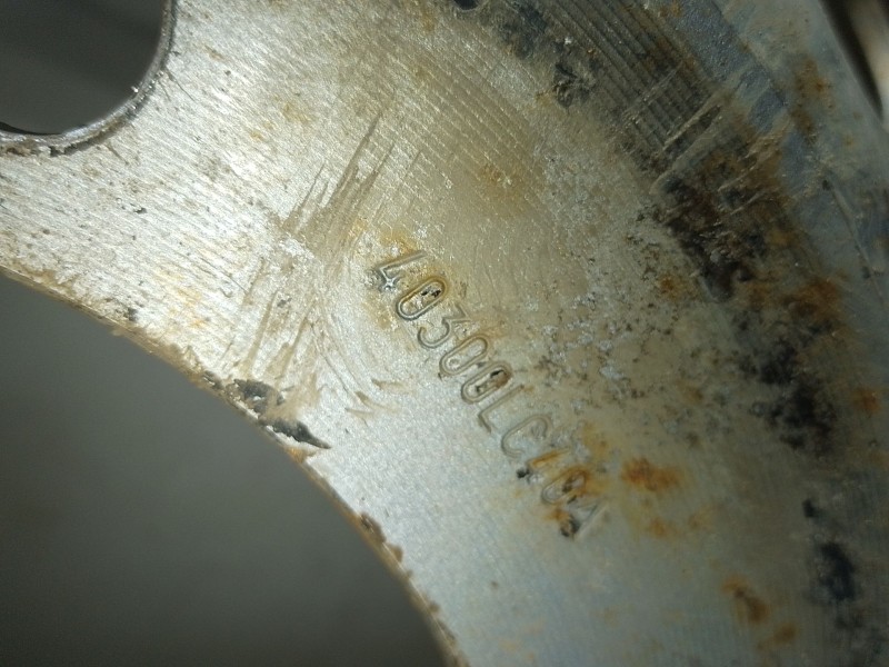 Recambio de llanta hierro para nissan nt500 35.15 referencia OEM IAM 40300LC40A  