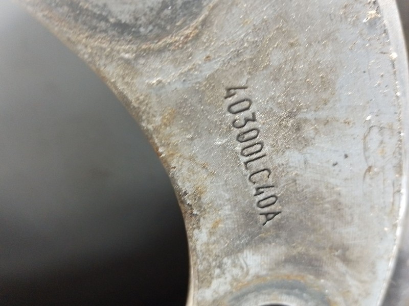 Recambio de llanta hierro para nissan nt500 35.15 referencia OEM IAM 40300LC40A  