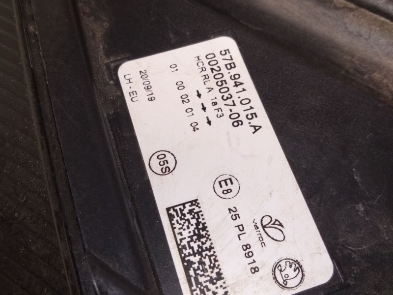 Recambio de faro izquierdo para skoda karoq (nu) referencia OEM IAM 57B941015A  