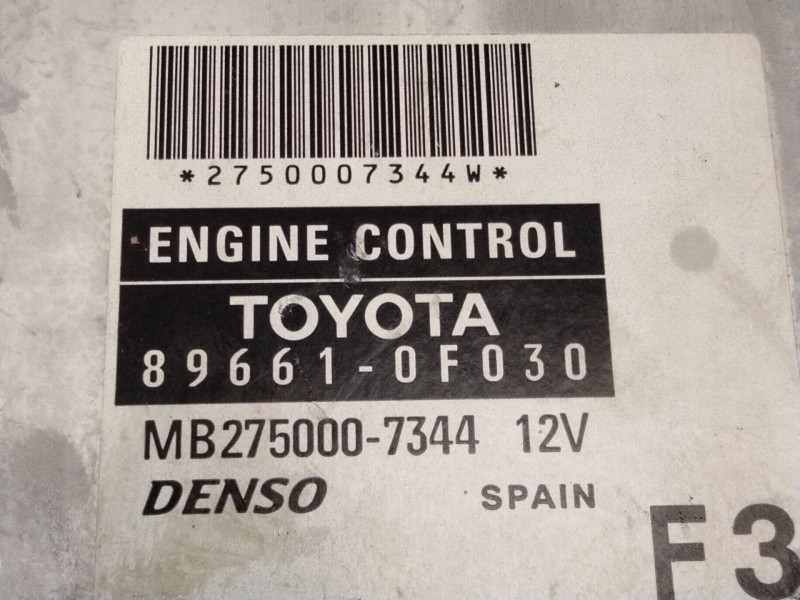 Recambio de centralita motor uce para toyota corolla verso (zer_, zze12_, r1_) 1.8 (znr11_) referencia OEM IAM 896610F030 MB2750