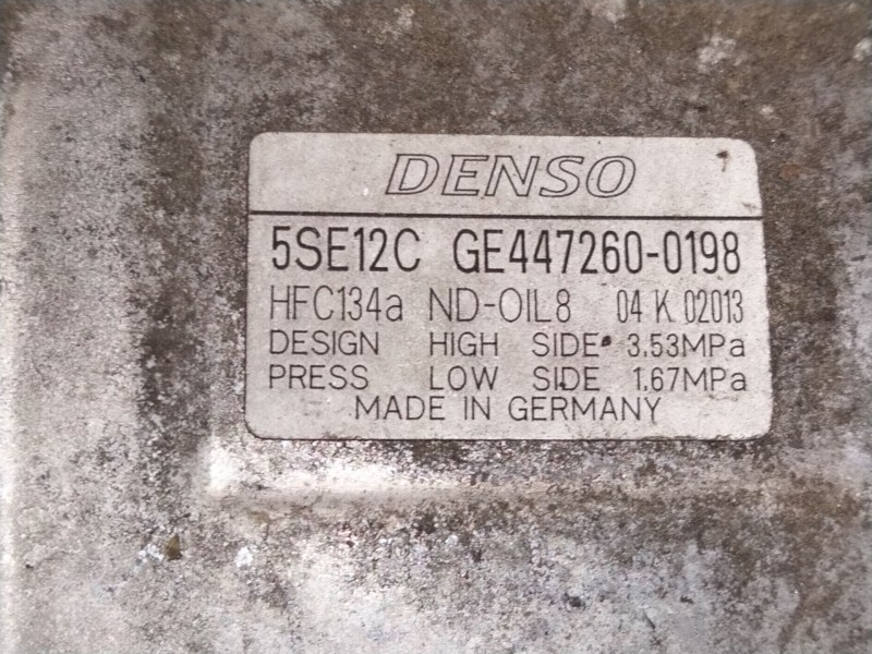 Recambio de compresor aire acondicionado para toyota corolla verso (zer_, zze12_, r1_) 1.8 (znr11_) referencia OEM IAM GE4472600