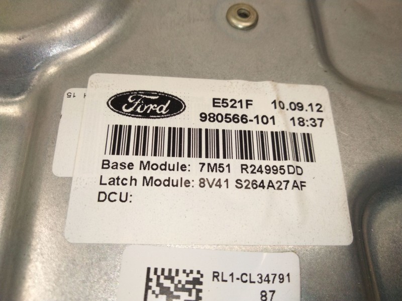 Recambio de elevalunas trasero izquierdo para ford kuga i 2.0 tdci referencia OEM IAM 7M52R045H23A  
